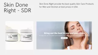 Skin Done Right - SDR
