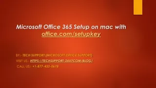 Microsoft Office 365 Setup on mac with office