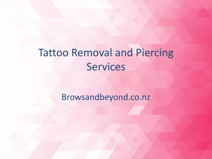tattoo removal and piercing services
