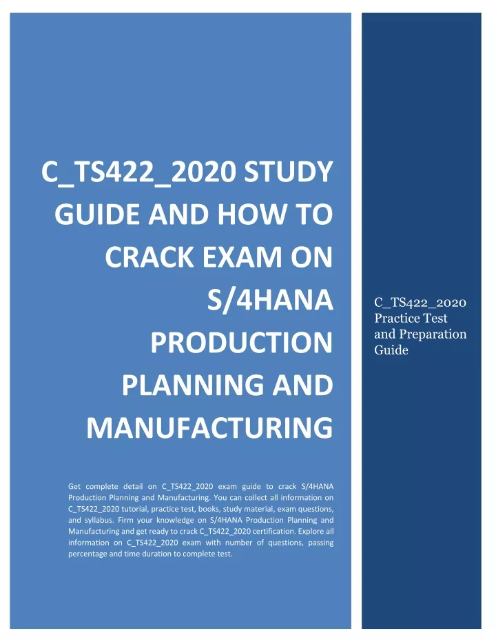 C-TS422-2022最新考古題 | Ccsmusic