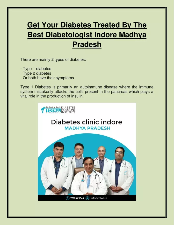 get your diabetes treated by the best