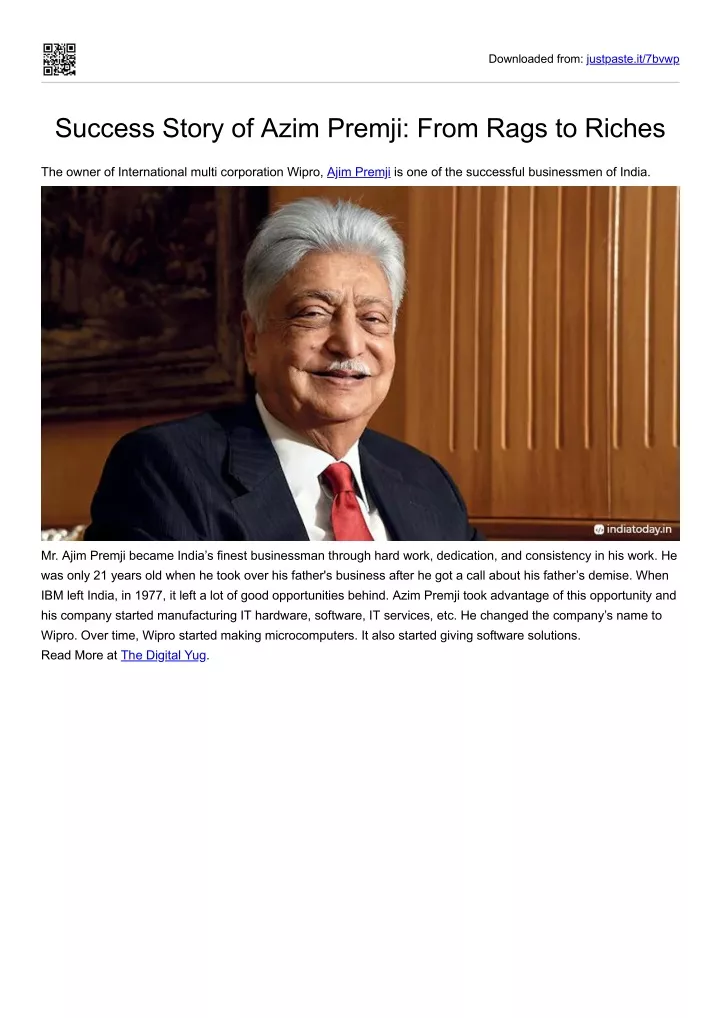 azim premji powerpoint presentation