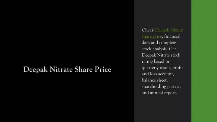 deepak nitrate share price