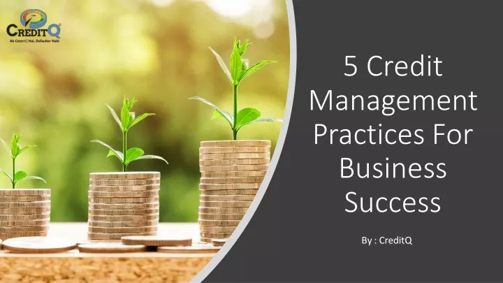 5 credit management practices for business success
