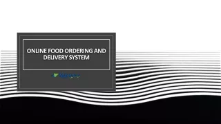 online food ordering and delivery system