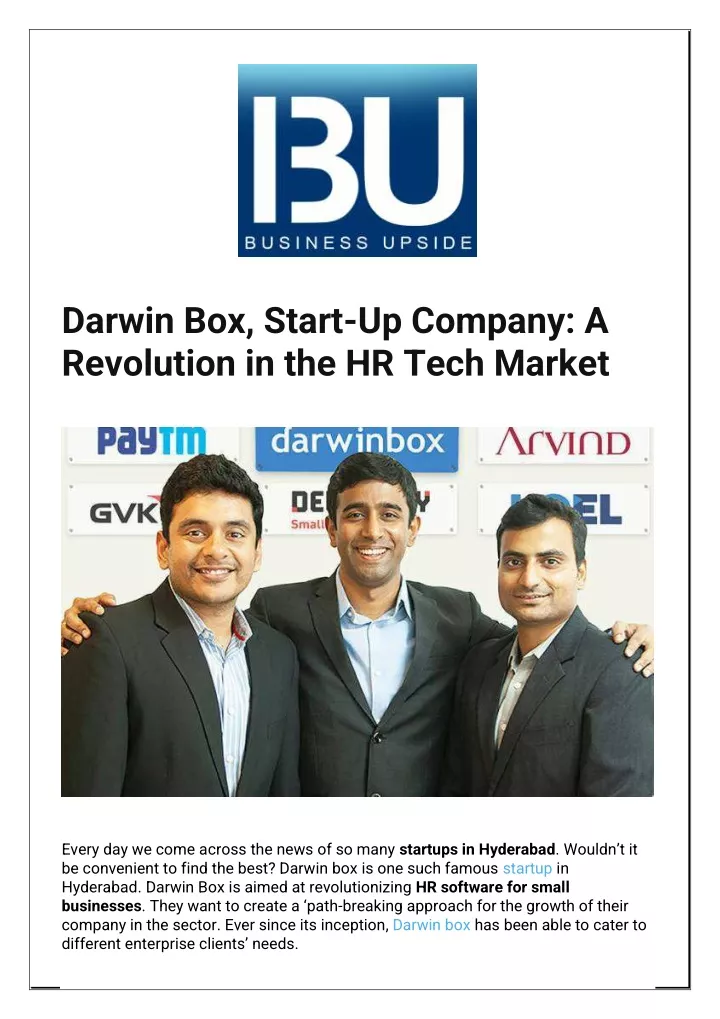 darwin box start up company a revolution