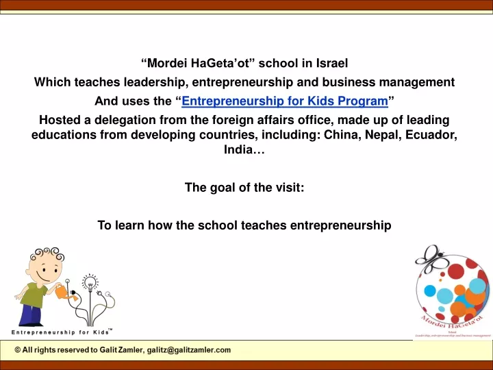 mordei hageta ot school in israel