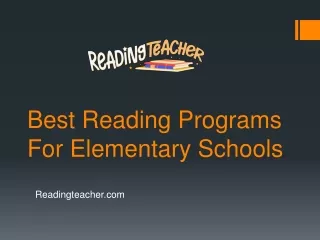 best reading programs for elementary schools