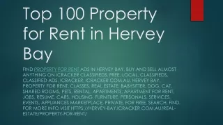 Top 100 Property for Rent in Hervey Bay
