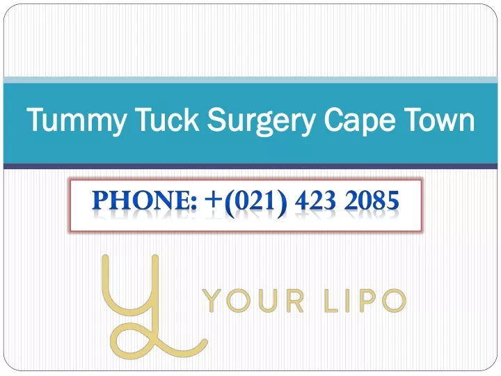 tummy tuck surgery cape town
