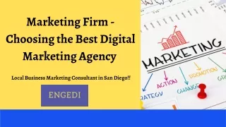 Marketing Firm - Choosing the Best Digital Marketing Agency