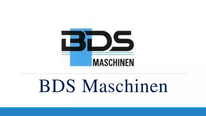 bds maschinen