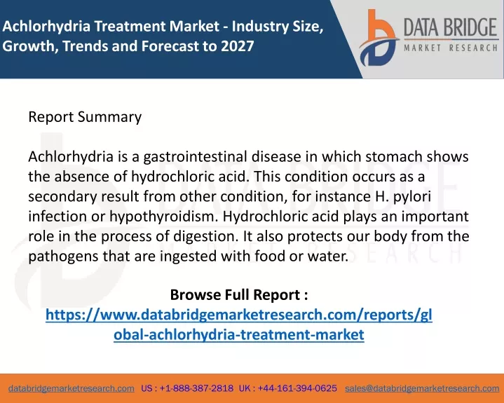 achlorhydria treatment market industry size