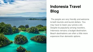 Indonesia Travel Blog