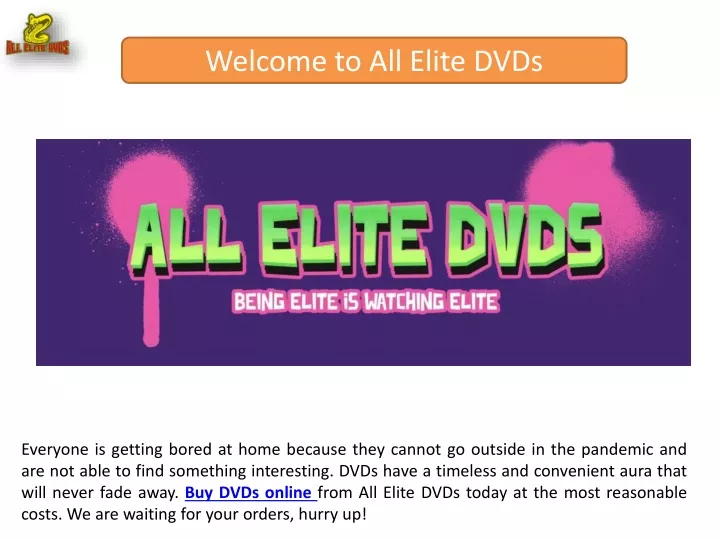 welcome to all elite dvds