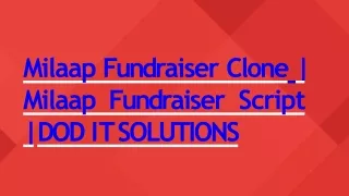 m ilaa p fund r aise r clone m ilaa p fund r aise r script do d i t so l utions