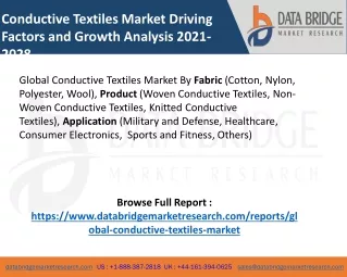 conductive textiles market driving factors