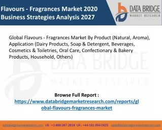 Flavours - Fragrances Market pdf