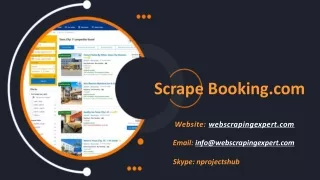 scrape booking com