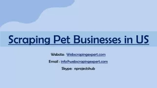 scraping pet businesses in us