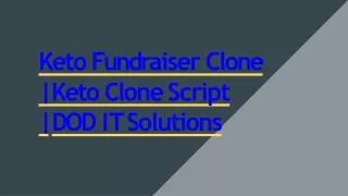 ket o fund r aise r clone ket o clon e script do d i t solutions