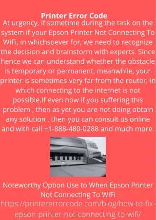 printer error code