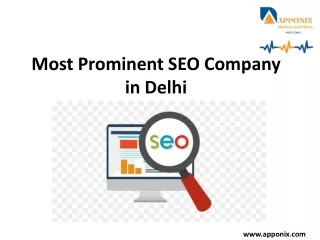 Most Prominent SEO Company in Delhi