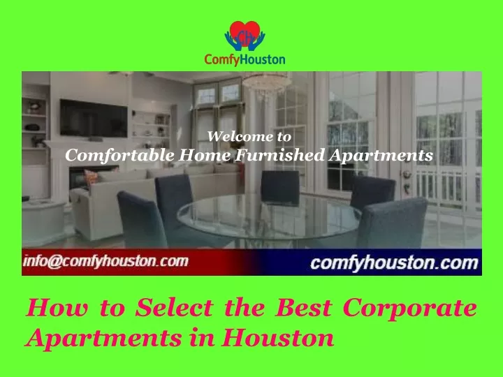 welcome to comfortable home furnished apartments