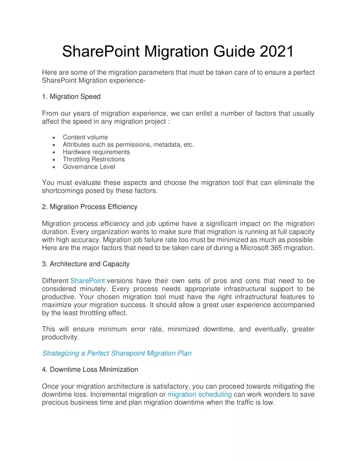 sharepoint migration guide 2021