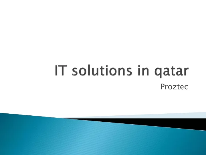 it solutions in qatar
