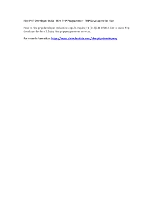 hire php developer india hire php programmer
