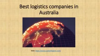 best logistics companies in australia