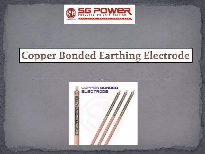 copper bonded earthing electrode