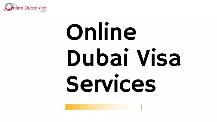 online dubai visa services