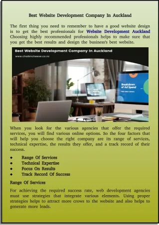best website development company in auckla best
