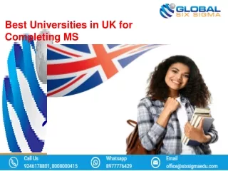 Best Universities in UK for Completing MS | best universities in uk for master