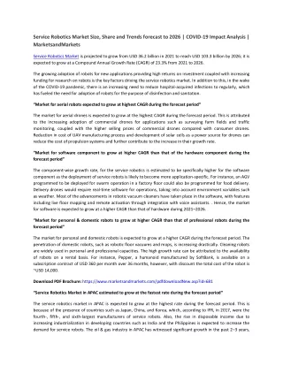 service robotics market size share and trends