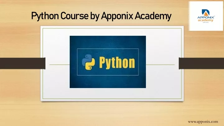python course by apponix academy
