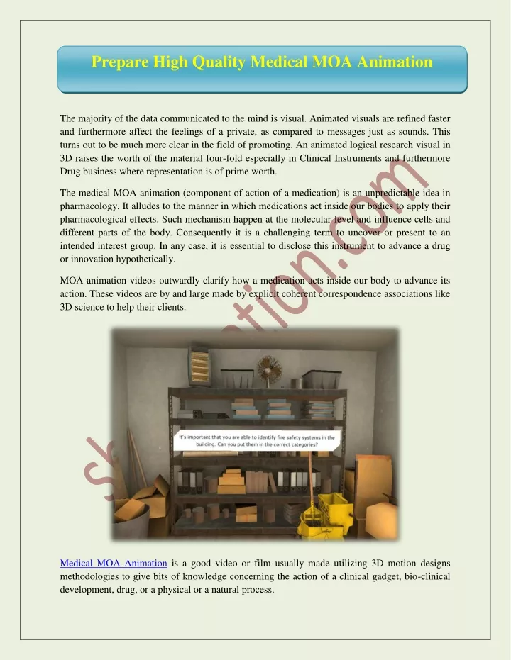 prepare high quality medical moa animation