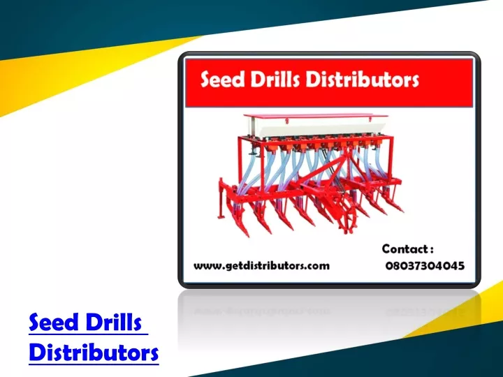 seed drills distributors