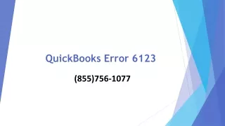 QuickBooks Error 6123