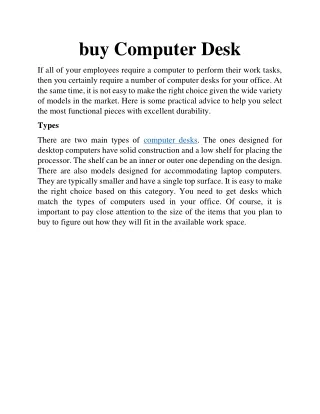 buy computer desk