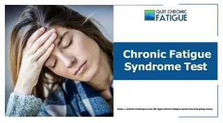 Chronic fatigue syndrome test - Quit Chronic Fatigue