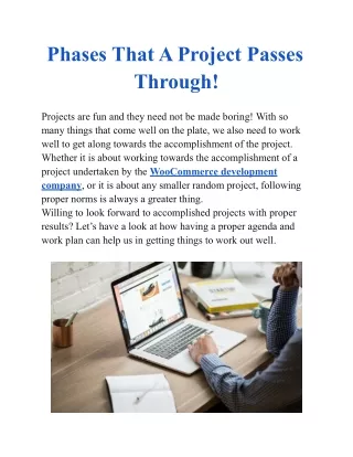 Phases That A Project Passes Through!