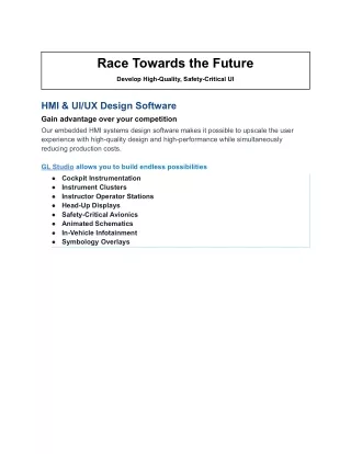race towards the future