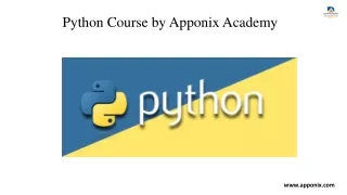 Python Course by Apponix Academy