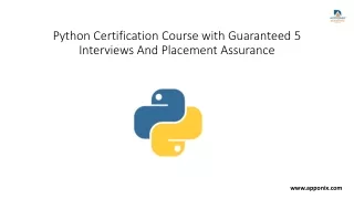 Python Course by Apponix Academy | 100% Placement Assurance