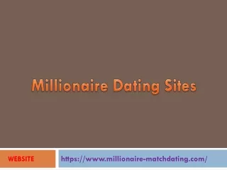 Millionaire dating sites for rich singles