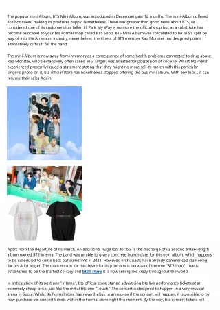 The 3 Greatest Moments in bts shop History