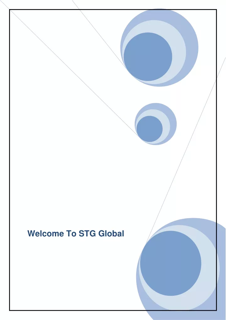 welcome to stg global